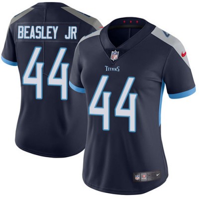 Nike Tennessee Titans #44 Vic Beasley Jr Navy Blue Team Color Women's Stitched NFL Vapor Untouchable Limited Jersey